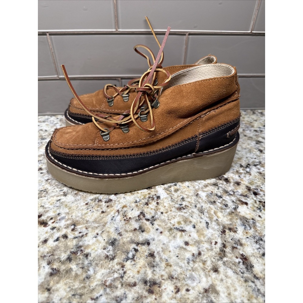 Free People Mod Mocc Shoe Boots Women Size 7.5 Eu 38 Msrp: $198 Suede - Picture 6 of 11